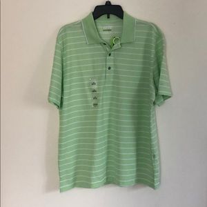Men’s IZOD Striped Golf Polo Short Sleeved L NWT